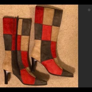 Leather boots,  never worn